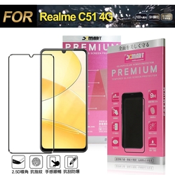 Xmart for Realme C51 4G 超透滿版 2.5D 鋼化玻璃貼-黑