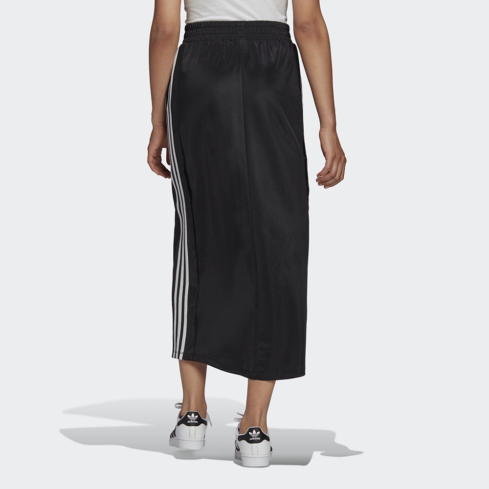 adidas 長裙 女款 運動長裙 三葉草 國際碼 SKIRT 黑 HF7534