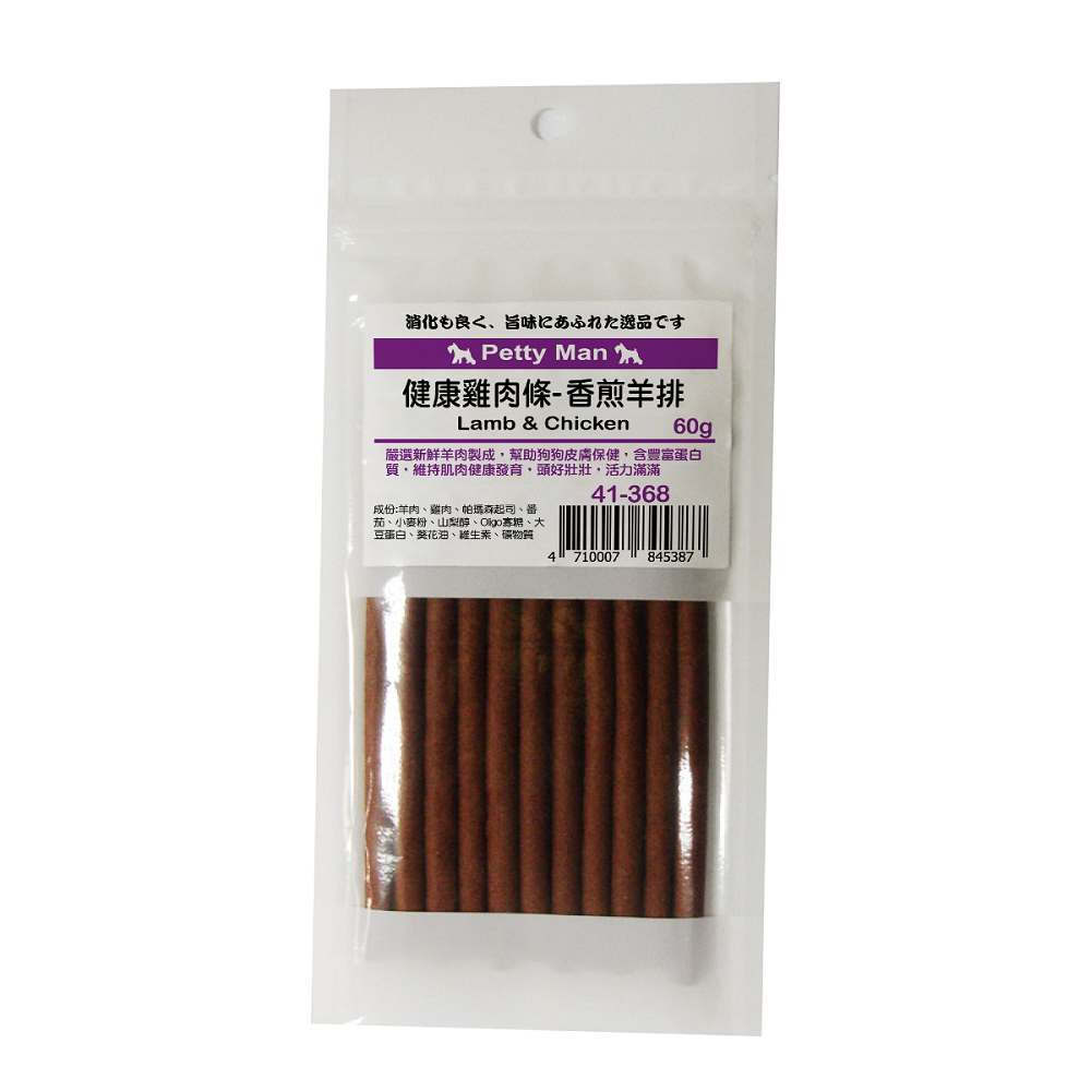 【5入組】Petty Man 健康雞肉條系列 狗零食 多種可選 60g(購買第二件都贈送寵鮮食零食*1包)