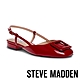 STEVE MADDEN-BELARI 漆皮方扣前包繞踝涼跟鞋-紅色 product thumbnail 1