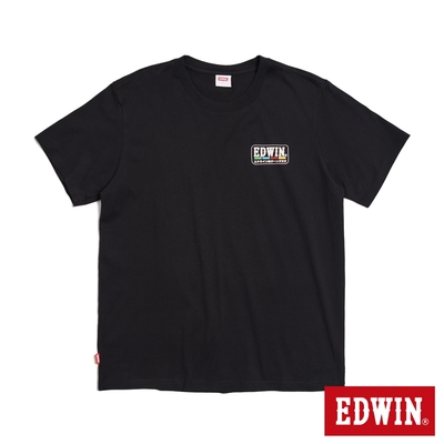 EDWIN 復古光譜印花短袖T恤-男-黑色