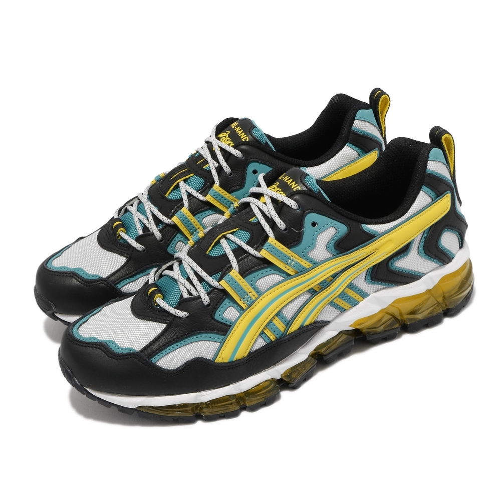 Asics 休閒鞋 GEL Nandi 360 男鞋 亞瑟士 穿搭 異材質拼接 誇張線條 灰 黃 1021A325020