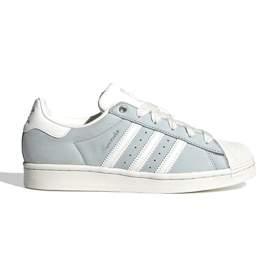 Adidas Superstar 女 淺灰藍 復古 三葉草 貝殼頭 運動 休閒鞋 IE3038