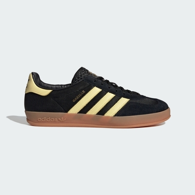 adidas 休閒鞋 男鞋 運動鞋 麂皮 三葉草 GAZELLE INDOOR 黑 IG4999