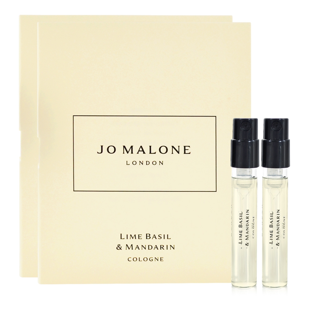 Jo Malone 青檸羅勒與柑橘 針管小香 1.5ml (紙卡版) 超值2入香水 Lime Basil & Mandarin