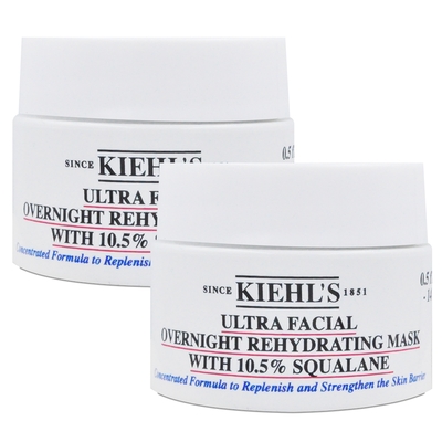 KIEHLS契爾氏 冰河10.5角鯊烷保濕修護面膜 14ml*2