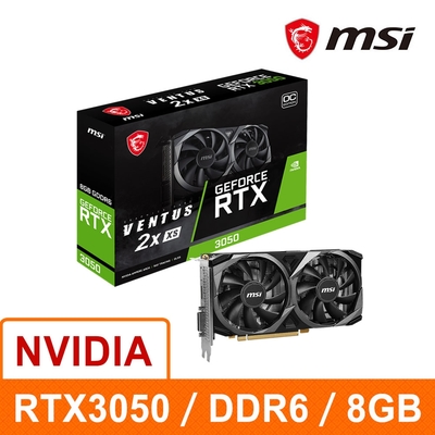 MSI 微星GeForce RTX 3060 Ti VENTUS 2X 8GD6X OC 顯示卡| RTX 30系列