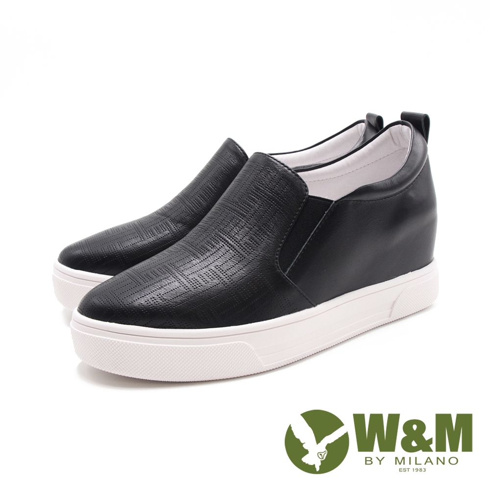 W&M(女)心機內增3cm休閒鞋 女鞋-黑色