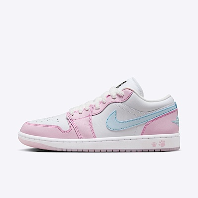 Nike Wmns Air Jordan 1 Low SE HM3706-141 女 休閒鞋 經典 狗狗掌印 粉藍