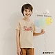 Hang Ten-童裝-有機棉美式復古LOGO印花T恤-卡其 product thumbnail 1