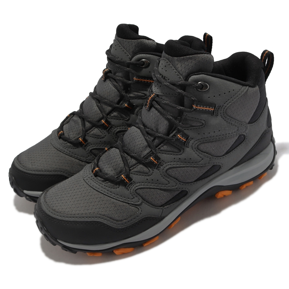 Merrell 戶外鞋 West Rim Sport GTX 男鞋 登山 越野 防水 彈性支撐 避震墊片 灰 橘 ML036521