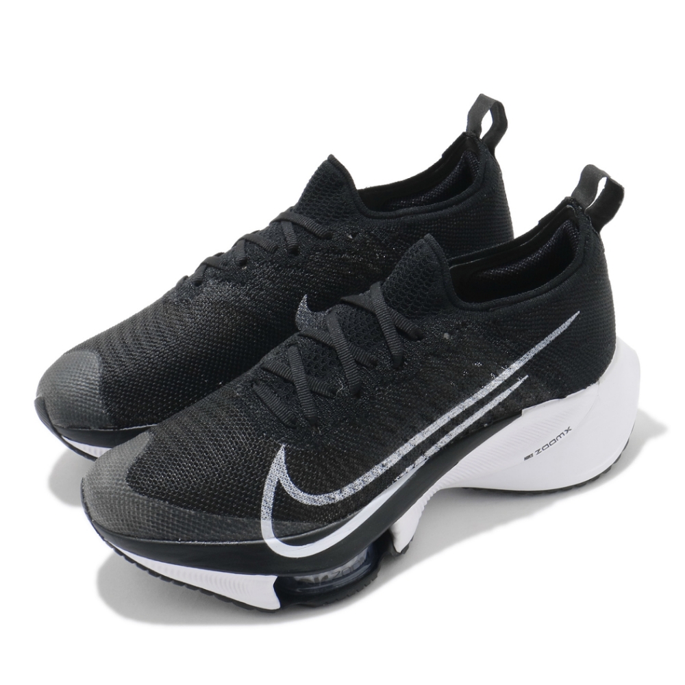 Nike 慢跑鞋 Zoom Tempo Next% FK 女鞋 氣墊 舒適 避震 運動 路跑 健身 黑 白 CI9924003