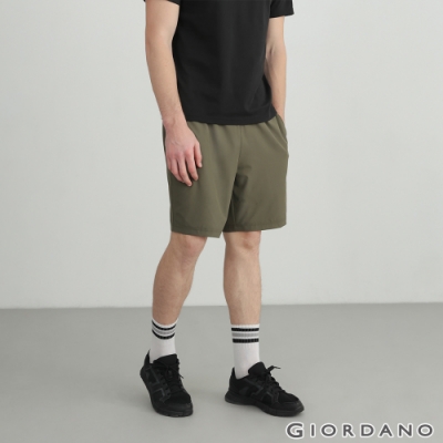 GIORDANO 男裝3M經典素色運動短褲 - 55 葡萄葉綠