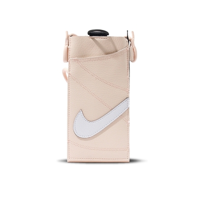 Nike PREMIUM 白粉色 運動 休閒 皮革 手機斜背包 N101003681-6OS