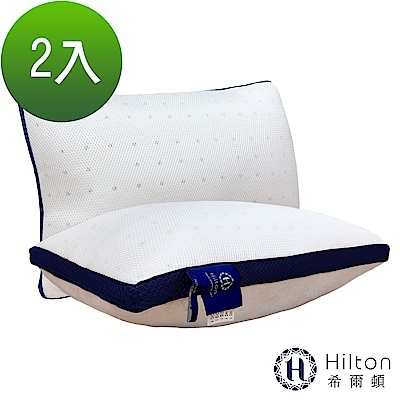 Hilton 希爾頓 五星級御用 6D透氣舒柔乳膠枕2入