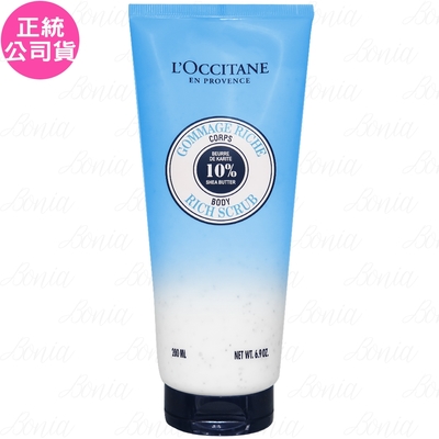 L’OCCITANE 歐舒丹 乳油木保濕去角質美體霜(200ml)(公司貨)