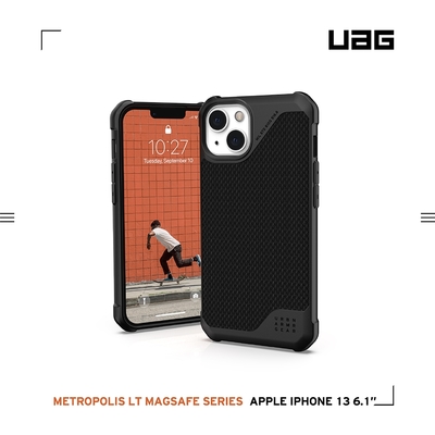 UAG iPhone 13 MagSafe 耐衝擊保護殼-軍用黑