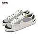 Nike 休閒鞋 Blazer Low 77 Jumbo SE 男鞋 女鞋 灰 白 大Logo 寬鞋帶 皮革 FJ5467-077 product thumbnail 1