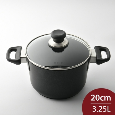 SCANPAN CLASSIC 雙耳不沾湯鍋 不沾鍋 含蓋 20cm 3.25L 電磁爐不可用