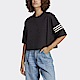 Adidas T-Shirt [IB7310] 女 短袖 上衣 T恤 亞洲版 運動 休閒 時尚 寬鬆 棉質 舒適 黑 product thumbnail 1
