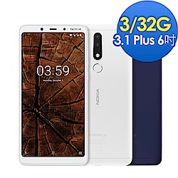 Nokia 3.1 Plus (3G/32G) 6吋雙