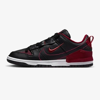 NIKE W NIKE DUNK LOW DISRUPT 2 女休閒運動鞋-黑紅-DV4024003