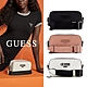 【GUESS】經典素面LOGO寬背帶斜背包-三色任選 product thumbnail 1