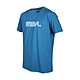 FIRESTAR 男彈性印花短袖T恤-慢跑 路跑 吸濕排汗 運動 上衣 反光 D2037-98 藍水藍白 product thumbnail 1