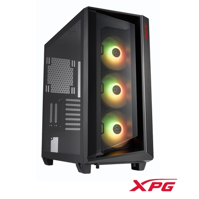 XPG 威剛 CRUISR BLACK 雷巡艦 E-ATX 電腦機殼(黑)