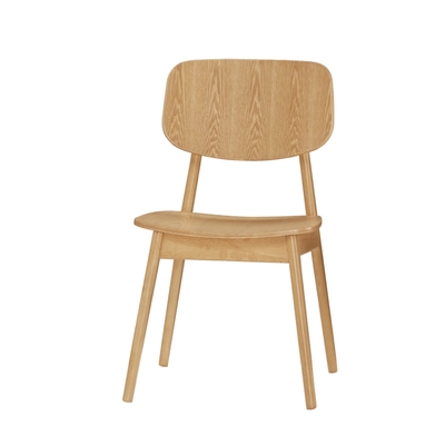 文創集 特哈利北歐風實木餐椅(單張餐椅販售出貨)-48x54x82cm免組