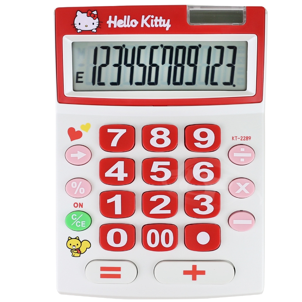 E-MORE HelloKitty 12位數計算機 KT2289