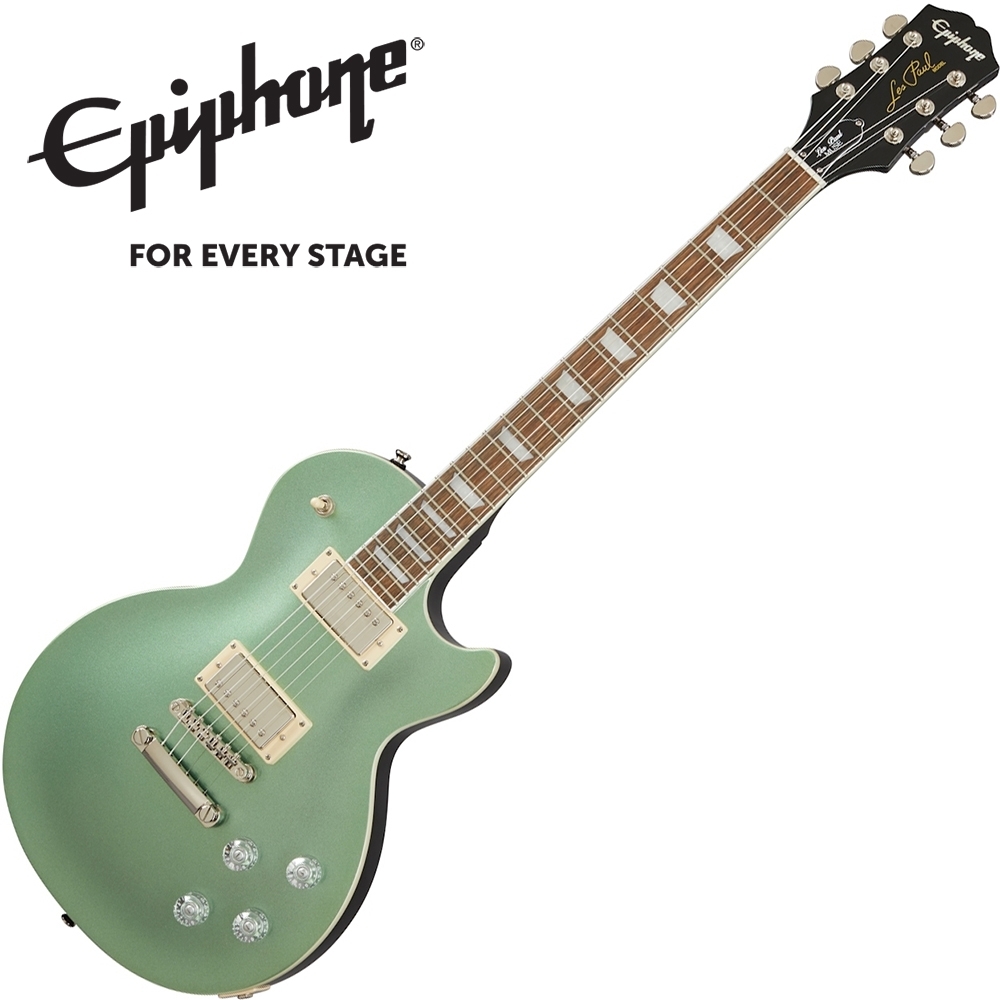 Epiphone Les Paul Muse 電吉他 金屬亮面蘋果綠色款