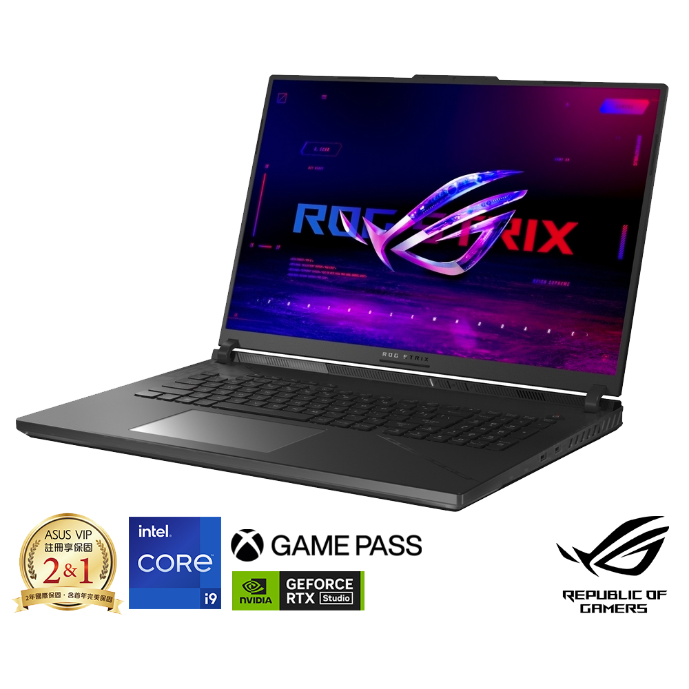 ASUS G834JZ 18吋2K電競筆電 (i9-13980HX/RTX4080/32G/1TB SSD/ROG Strix SCAR 18)