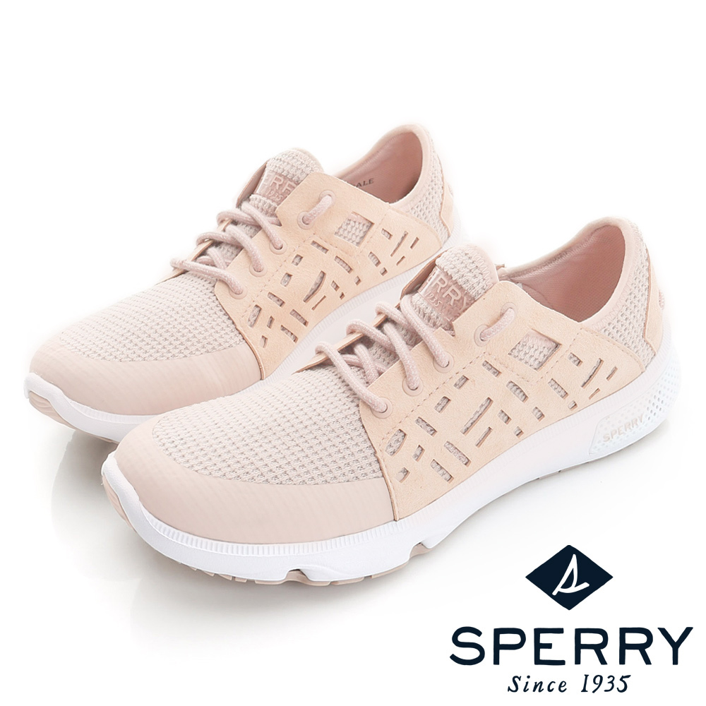 SPERRY 全新進化7SEAS幾何鏤空時尚休閒鞋(女款)-粉