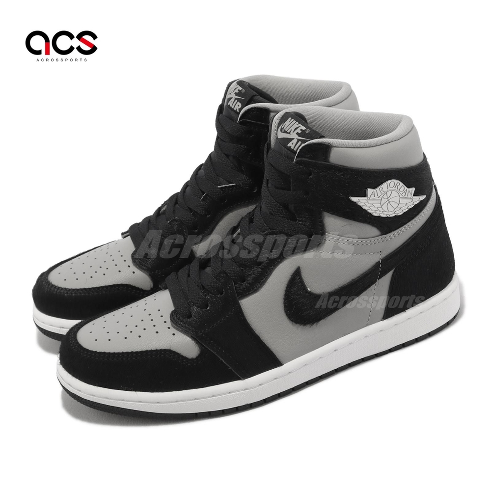 Nike Wmns Air Jordan 1 Retro HI OG 女鞋男鞋灰黑馬毛AJ1 DZ2523-001