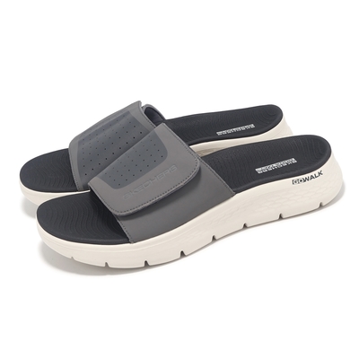 Skechers 拖鞋 Go Walk Flex Sandal-Sandbar 男鞋 灰 米白 避震 回彈 涼拖鞋 229204CHAR