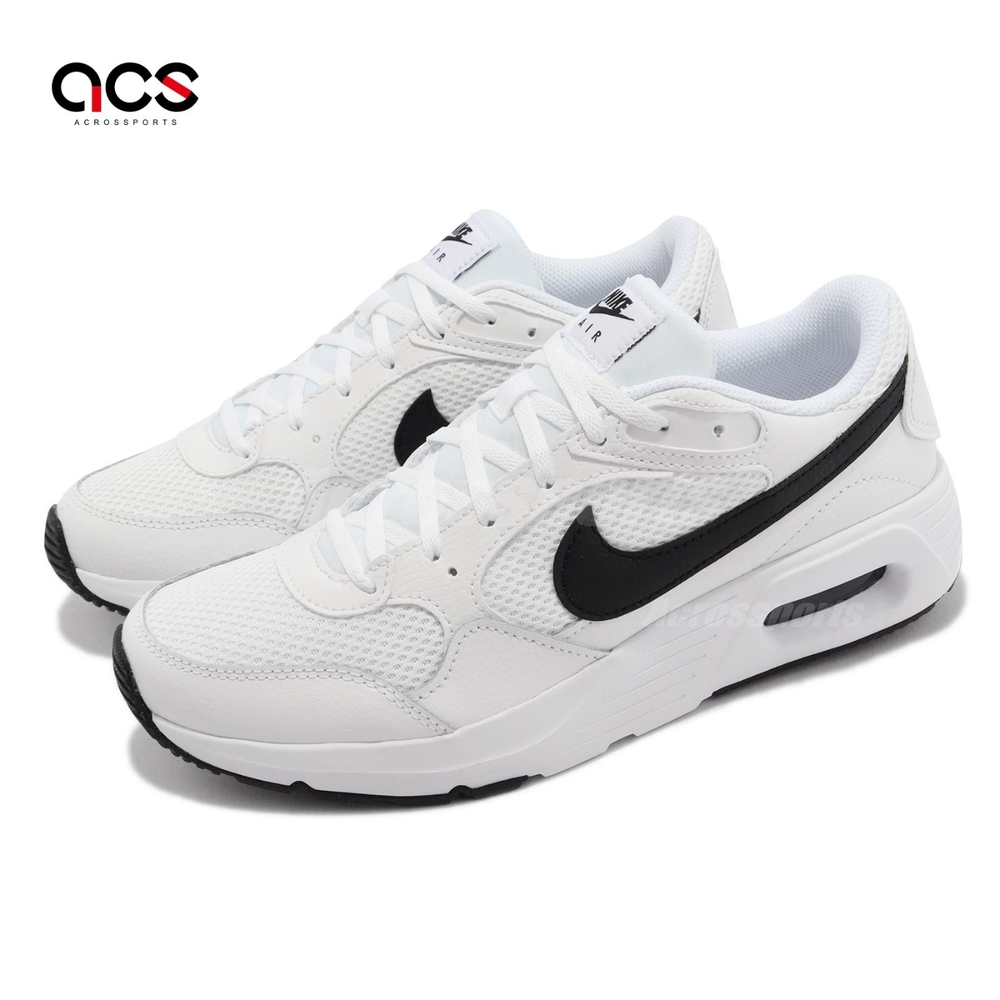 Nike 休閒鞋 Air Max SC GS 大童鞋 女鞋 白 黑 氣墊 復古 小白鞋 運動鞋 CZ5358-102