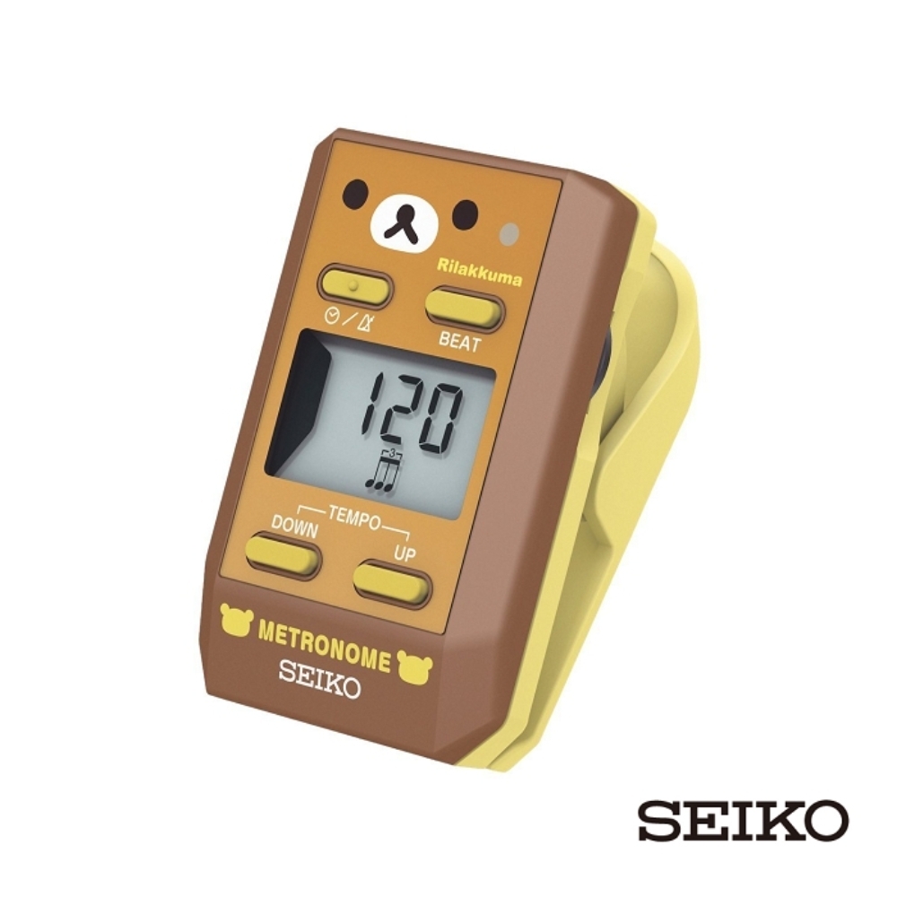 SEIKO DM51RKBR 拉拉熊夾式節拍器/時鐘 咖啡