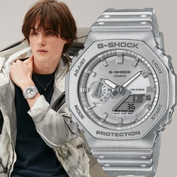 CASIO 卡西歐 G-SHOCK 科幻未來金屬色手錶 迎春好禮 GA-2100FF-8A