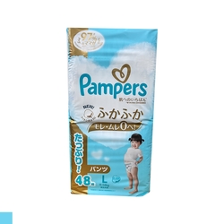 日本 PAMPERS 境內版 拉拉褲 褲型 尿布 L 48片x6包 共2箱