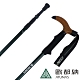 【ATUNAS 歐都納】T把碳纖維三節伸縮避震登山杖(135/62cm)A1WSAA06N深綠 product thumbnail 1