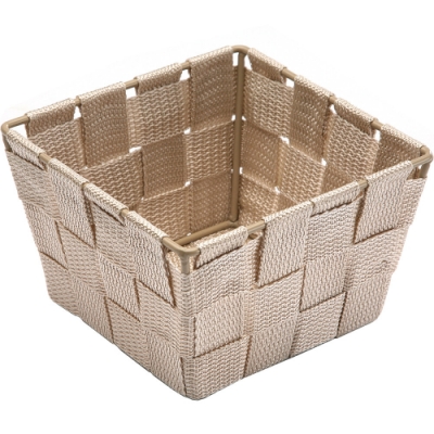 《VERSA》方形編織收納籃(米14cm) | 整理籃 置物籃 儲物箱