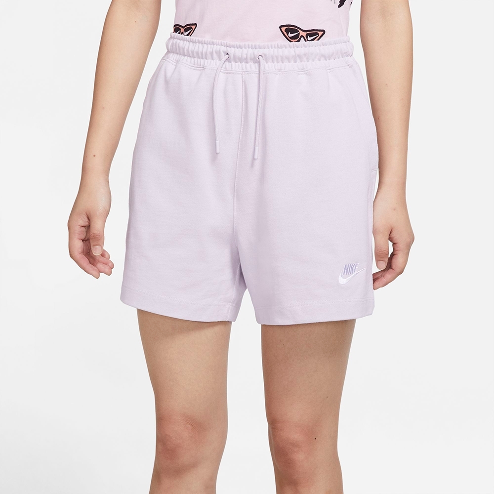 Nike NSW JSY HR SHORT 女短褲-淺紫-CJ3755511