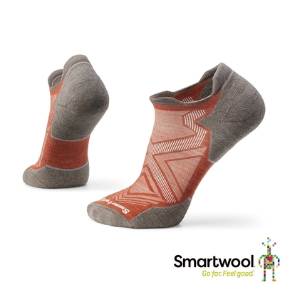 官方直營 Smartwool 機能跑步局部輕量減震踝襪 暗橙 美麗諾羊毛襪 跑襪 保暖襪 除臭襪