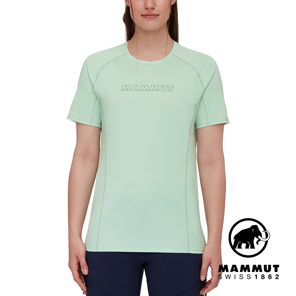 【Mammut 長毛象】Selun FL Logo T-Shirt W 機能LOGO短袖T恤  薄荷綠 女款 #1017-05060