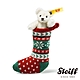 STEIFF德國金耳釦泰迪熊 Mini Teddy Bear in sock 聖誕襪 經典泰迪熊_黃標 product thumbnail 1