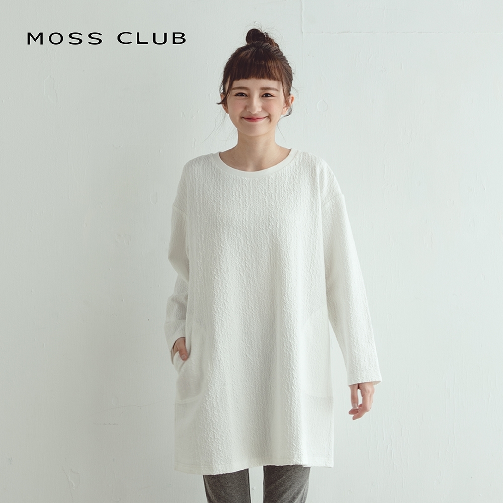 【MOSS CLUB】冬季保暖T恤-上衣(綠色)