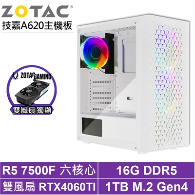 技嘉A620平台[止戰之印]R5-7500F/RTX 4060TI/16G/1TB_SSD