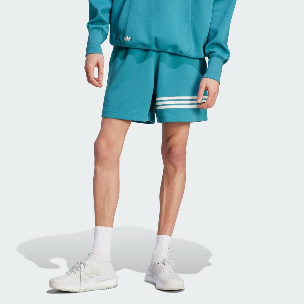 Adidas New C Shorts [IM2091] 男 短褲 亞洲版 運動 休閒 經典 三葉草 寬鬆 舒適 藍