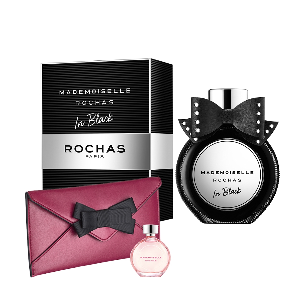 【ROCHAS】羅莎小姐黑耀淡香精90ml(贈化妝包+隨機小香乙瓶)